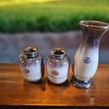  3 keramik vases vintage
