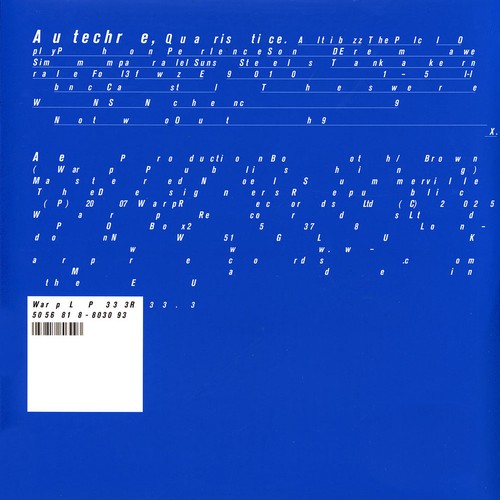 Autechre quaristice vinyl - autechre,
