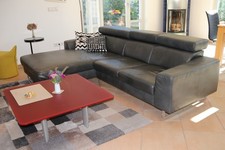 Ledersofa mit Ottomane der Marke W.Schillig