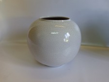 Karlsruher Majolika Vintage Keramikvase mit Craquelé-Glasur – Nr. 5525