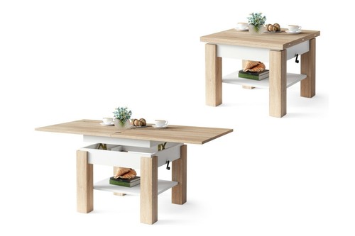Couchtisch 75x75 150 - couchtisch, 75x75-150