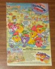 Seltene Werbung Gervais Danone FRUCHTZWERGE Olympiade 1992