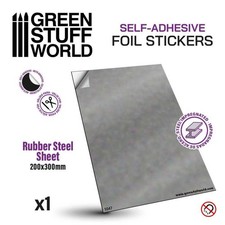 Green Stuff World Selbstklebende Stahlfolie Metallfolie Rubber Steel Sheet