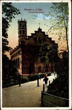 Ak Nowa Sól Neusalz an der Oder Schlesien, Evangelische Kirche - 10797359