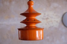 Lampe keramik orange 70er - keramik,