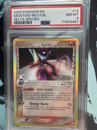 Mewtwo reverse holo 113 psa - mewtwo,