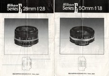 Bedienungsanleitung, Specs, Prospekte für Nikon Kamera und Objektive mehrsprach.