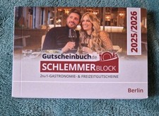Schlemmerblock Gutscheinbuch Berlin 25/26 Incl. Block Code gültig bis 01.12.26