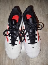 Adidas Fußballschuhe Hallenschuhe Größe 35 1/2 Gut Erhalten Weiß Rot Schwarz