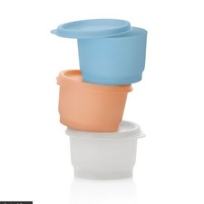 TUPPERWARE Kunterbunt 3x 110ml Blau Apricot Weiß 3 kleine Julchen