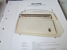 Radio Archiv N01 Schaltplan Grundig Concert Bay Transistor 200, 1960