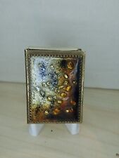 Schönes emailliertes Etui, für Streichholzschachtel signiert E.J. Gitarre