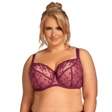 Bügel BH rot weinrot große