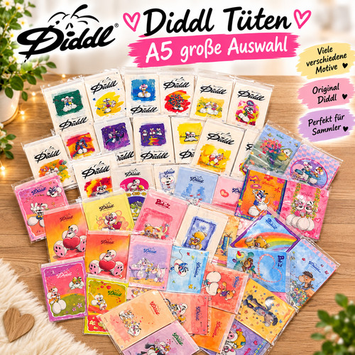 Diddl tüten und käseblatt - tüten,