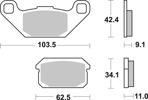 Brembo bremsbelagsatz - brembo,