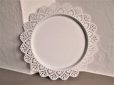 Ikea SKURAR Ø 37 cm Kerzen Deko Schale Kerzentablett Kerzenteller Metall weiß