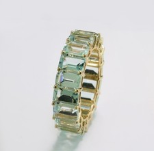 Aquamarin Ring Memory / Eternity 9,14 carat 585 Gold Wert 3.300 Euro Neu
