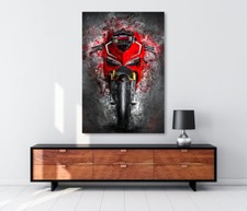 ACRYLGLASBILD DUCATI PANIGALE ABSTRAKT KUNSTDRUCK WAND BILDER MOTORRAD