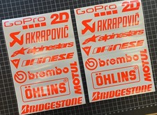 Decal Set 18pcs R1 R6 CBR GSXR