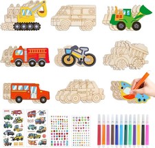 40 Stück Auto Holz Bastelset