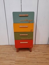 kleine kommode mit schubladen bunt