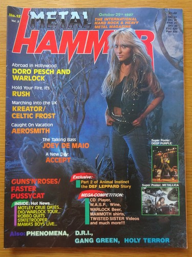 Metal hammer oct 1987 - 29,