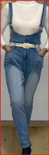 Neue Damen Jeans Trägerhose Jumpsuit Overall GR. XXL 42 - 46