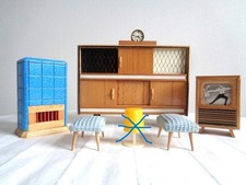 Altes Puppenhausmöbel, Wohnzimmer-Set