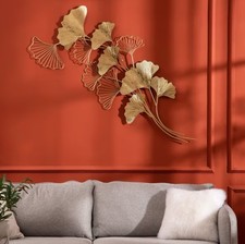 XXL Wanddekoration Metall Gold