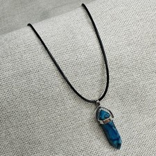 Kette kristall blau - kristall, schwarz