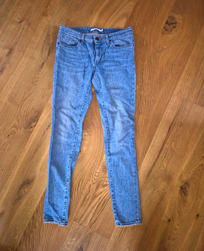 Levi 711 skinny jeans blau - levi's,