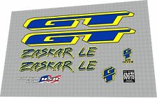 1996 GT Zaskar Le DECAL SET