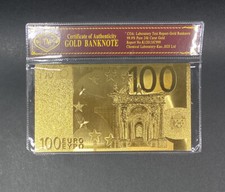 24k Gold Banknote Foil - 100