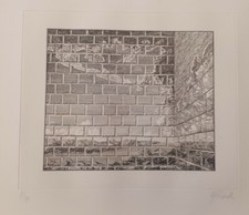 Hans-Georg Rauch, Mauer, Radierung Mit Aquatinta, Signiert Und Nummeriert Stift