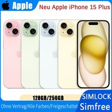 Neu Apple iPhone 15 Plus 128GB/256GB - Smartphone Handys Ohne Vertrag Simfree 