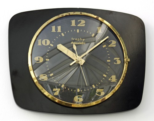 Vintage 25cm trophäe wanduhr - vintage,