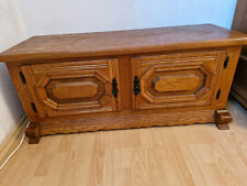 Truhenschrank aus Holz massiv:  Eiche? - passend zu Regal, Sekretär