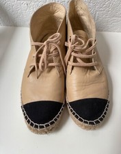 Chanel high top Leder espadrilles Schuhe Größe 38