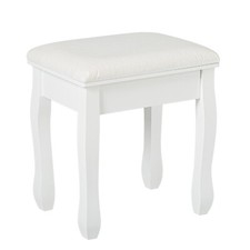 Mondeer Schminkhocker Barock Polsterhocker Sitzhocker Schminktisch Rosenmuster