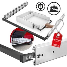 Schwerlastauszug Einhandverriegelung Vollauszüge 500-1500 mm 200 KG VarioSlide