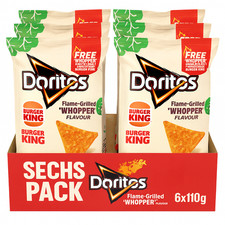 (2,26€/100g) Doritos Flame Grilled Whopper Tortilla Chips 6x110g Sechspack