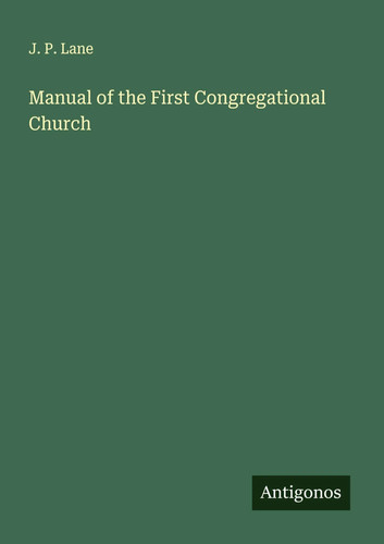 Lane manual of - |,