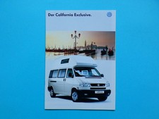 Prospekt / Katalog / Broschüre - VW Bus - T4 - California Exclusive - 06/96