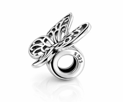 925 silber schmetterling charm - 925,