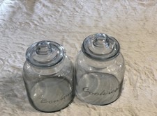 2x Bonboniere Bonbonglas Vorratsglas Vorratsgläser Glas Gebäckdose Keksdose