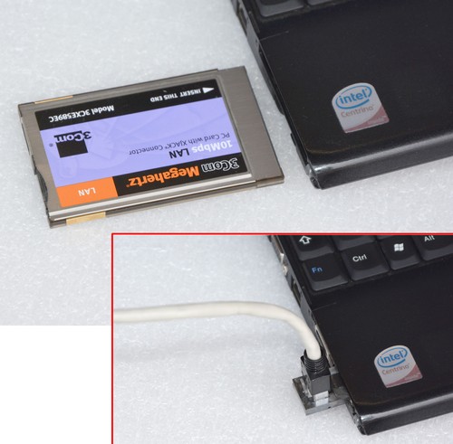 Network lan card pcmcia - card, 3com