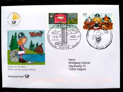 Deutschland 2020 fdc wickie - 2020, fdc,
