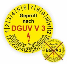 Prüfplaketten Geprüft nach