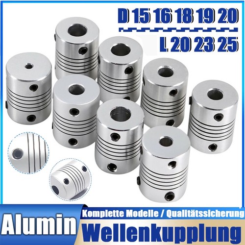 Alu wellenkupplung flexibel - alu,