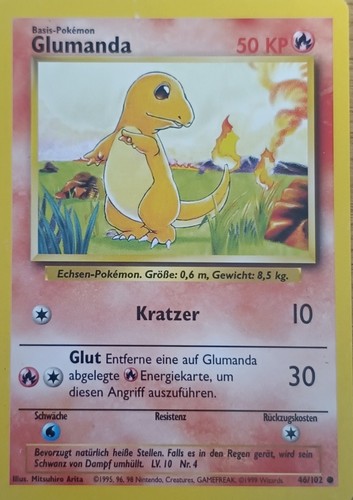 Pokémon glumanda 102 - glumanda, 46/102